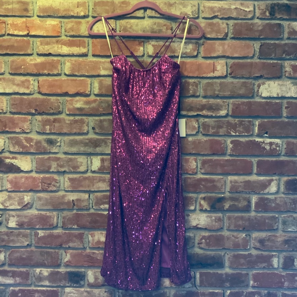 Purple Sequin Dress
